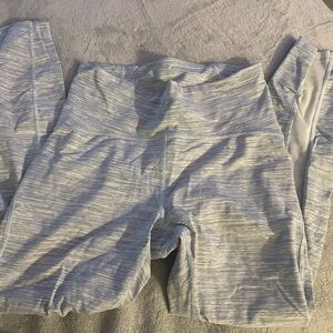 Lululemon Blue Striped Leggings